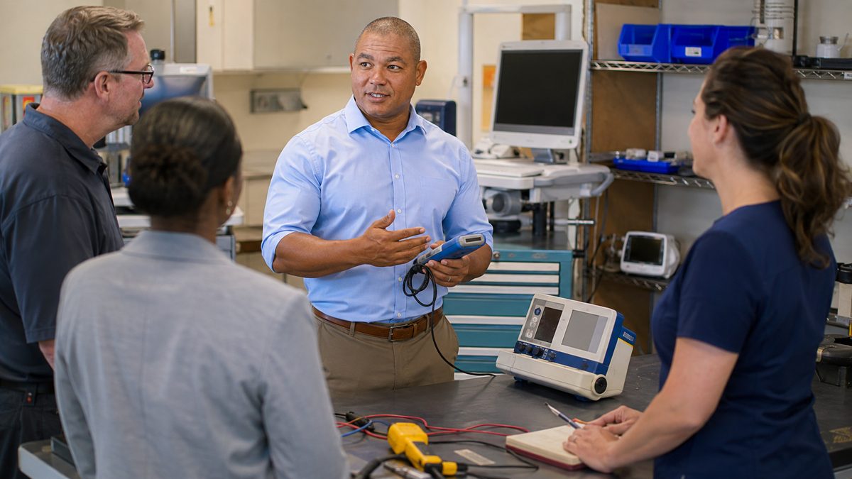 Devin Leads a Hospital Equipment Replacement Workshop Devin Leads a Hospital Equipment Replacement Workshop