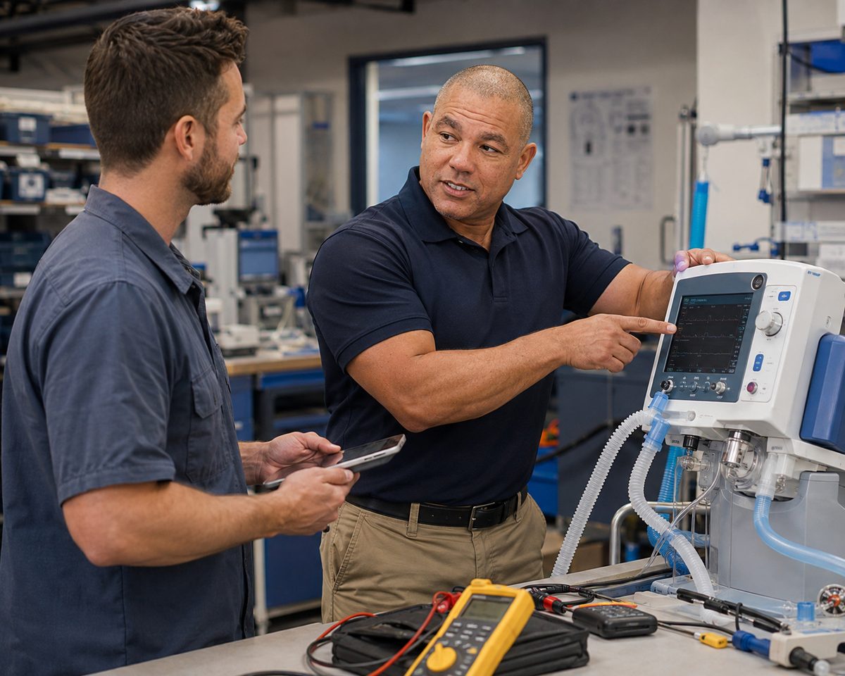 Devin teaches ventilator preventive maintenance Devin teaches ventilator preventive maintenance