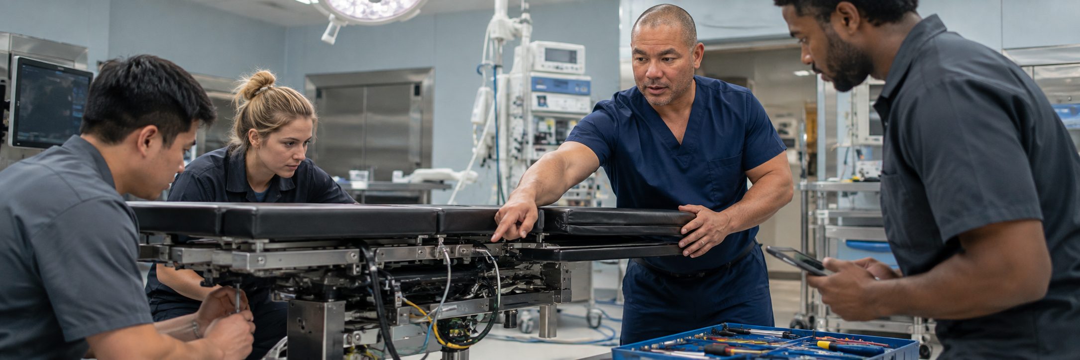Mammography and medical imaging equipment service | BiomedRx HTM services Medical imaging equipment service on a mammography system with test instrumentation